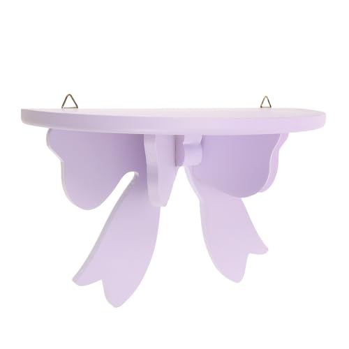 HEALEEP Schwebendes Wandregal mit Schleifen Design Dekoratives Hängeregal für Schlafzimmer und Wohnzimmer Multifunktionale Aufbewahrung für Accessoires Einfache HEALEEP Schwebendes Wandregal mit Schleifen Design Dekoratives Hängeregal für Schlafzimmer und Wohnzimmer Multifunktionale Aufbewahrung für Accessoires Einfache von HEALEEP