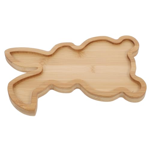 HEALEEP Serviertablett aus Hasenform Design für Festliche Anlässe für Präsentation von Speisen und Snacks Dem Perfektes Ostergeschenk von HEALEEP