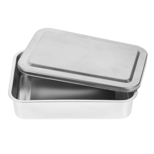 HEALEEP Tablett mit Deckel Vielseitiges Medizinisches Lagerbehälter für Laborbedarf Flaches Tablett für Instrumente Robustes Design für Sichere Anwendung von HEALEEP