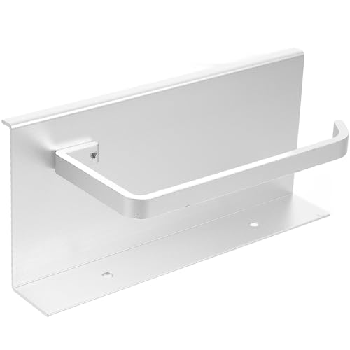 HEALEEP Toilettenpapierhalter mit Regal aus Robustem Weltraumaluminium Wandmontierter Klopapierständer für Badezimmer zu Installieren Design Multifunktional von HEALEEP