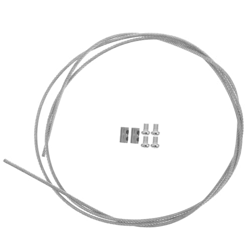 HEALEEP Verstellbares Vorhanghängesystem aus Stahlkabel Robustes und Sicheres Gardinenaufhängeset mit Beschichtetem Seil und Verstellbarem Clip für Flexibles Aufhängen von HEALEEP