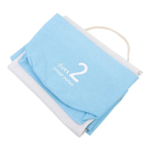 HEALEEP Wandhängender Aufbewahrungsorganizer aus Baumwolle und Leinen Multifunktionale Tasche für Kleine Gegenstände Platzsparendes Design für Zuhause und Büro von HEALEEP