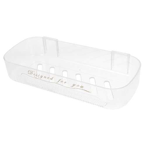 HEALEEP Wandmontierter Badezimmerregal Mit Abtropfdesign Bohrfreie Rostfreie Aufbewahrungslösung Für Handtücher Und Badaccessoires Transparent Langlebig Und Praktisch von HEALEEP
