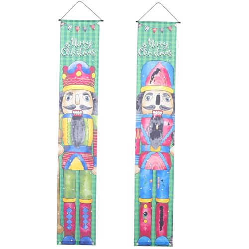 HEALEEP Weihnachtspaare Dekoration Weihnachtstürbanner Nussknacker Weihnachten Schönes Verandapaar Türbanner Weihnachtssoldat Nussknacker Banner Weihnachtsnussknacker Türschild Stoff Grün HEALEEP Weihnachtspaare Dekoration Weihnachtstürbanner Nussknacker Weihnachten Schönes Verandapaar Türbanner Weihnachtssoldat Nussknacker Banner Weihnachtsnussknacker Türschild Stoff Grün von HEALEEP