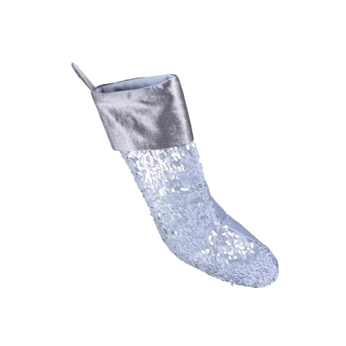 HEALEEP Weihnachtsstrumpf In Überzüge Party Plüsch Weihnachts Cartoon Kleines Etikett Süße Picks Weihnachtsstrümpfe Schöne Gestrickte Paillettensocken von HEALEEP