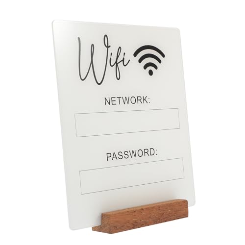 HEALEEP Wifi Passwort Schild für Zuhause Büro Stilvolles Wifi Passwort Display Board Modernes Wlan Schild Dekoration für Restaurant Hotel HEALEEP Wifi Passwort Schild für Zuhause Büro Stilvolles Wifi Passwort Display Board Modernes Wlan Schild Dekoration für Restaurant Hotel von HEALEEP