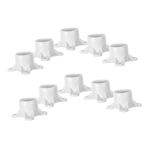 HEALLILY 10 Stück PVC Flansch Tischbeinkappen Einfache Installation Stabiler Halt für Möbel Elegantes Design für DIY Projekte und Möbelanpassungen HEALLILY 10 Stück PVC Flansch Tischbeinkappen Einfache Installation Stabiler Halt für Möbel Elegantes Design für DIY Projekte und Möbelanpassungen von HEALLILY