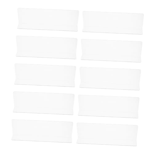 HEALLILY 10 Stück Transparente Kunststoff Trennwände für Optimale Organisation Geschäften Küchen und Schränken für Produktpräsentation und Schnellen Zugriff von HEALLILY