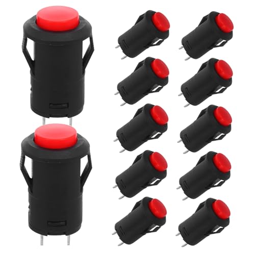 HEALLILY 12 Stücke Rast Rot LED Druckknopfschalter Selbstsichernder Druckknopfschalter Für Auto Marine Boot 12mm HEALLILY 12 Stücke Rast Rot LED Druckknopfschalter Selbstsichernder Druckknopfschalter Für Auto Marine Boot 12mm von HEALLILY
