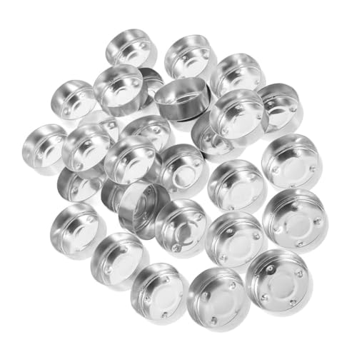 HEALLILY 150 Stück Teelichthalter aus Aluminium Leere Kerzenbehälter für DIY Duftkerzen und Wachs Praktische Kerzenbecher für Festlichkeiten und Kreative Projekte von HEALLILY