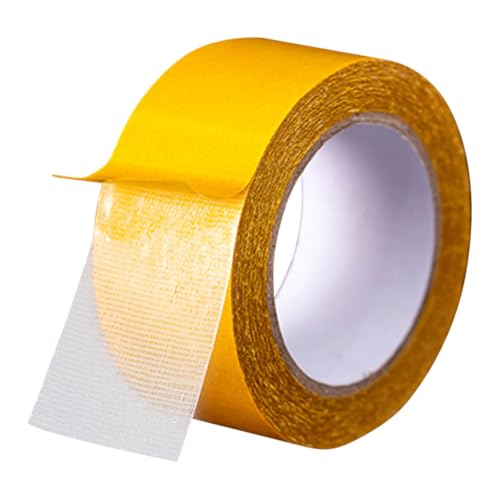HEALLILY 1Rolle Doppelseitiges Klebeband aus Fiberglas Hochbelastbar für Teppiche Dekorationen DIY Projekte Selbstklebend Transparent Extra Stark von HEALLILY