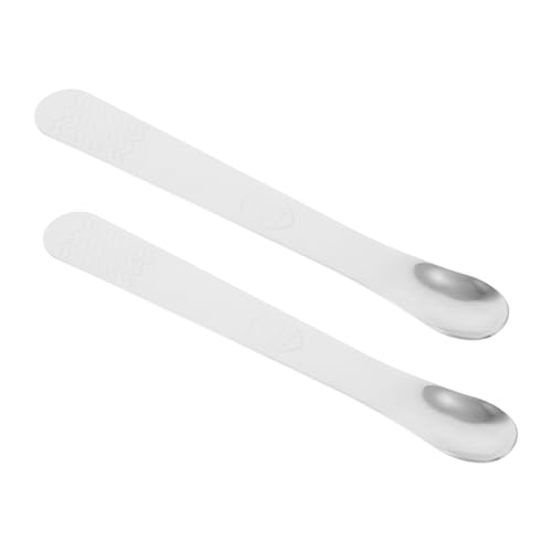 HEALLILY 2 x Edelstahl-Knödelschaufel, ergonomischer Küchenlöffel für Wonton-Füllung, bequemer Griff, vielseitiges Servierwerkzeug für das Kochen zu Hause von HEALLILY