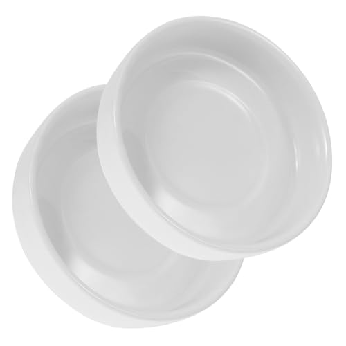 HEALLILY 2 x Keramik-Sojasaucenschalen aus weißem Porzellan, Geschmacksschalen für Olivenöl, Senf, Chili-Öl, vielseitige Gewürze, Quetschteller für Zuhause und Restaurant von HEALLILY