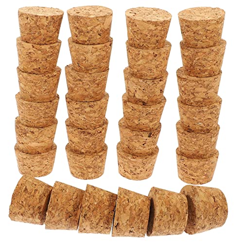 HEALLILY 30 Stück kegelförmige Flaschenkorkenstopfen luftdichter Ersatz-Korkstopfen für Weinflaschen zum Abdichten von Getränken zu Hause, Restaurants, Bars von HEALLILY