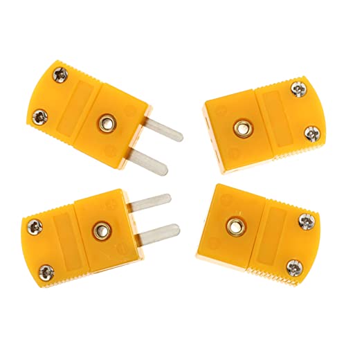 HEALLILY 4 Stück K Thermoelement Adapter Teiliges Kunststoff Gehäuse Temperaturfühler Stecker für Rtd Schaltungen Robuste Verbindungslösung für Thermoelemente HEALLILY 4 Stück K Thermoelement Adapter Teiliges Kunststoff Gehäuse Temperaturfühler Stecker für Rtd Schaltungen Robuste Verbindungslösung für Thermoelemente von HEALLILY