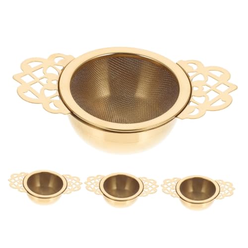 HEALLILY 4 Stück Tee-abflusssieb Aus – Teefilter Aus Netzgewebe, Tropfschalen, Teekannensieb Mit Blütenblattgriffen Für Zuhause Und Büro HEALLILY 4 Stück Tee-abflusssieb Aus – Teefilter Aus Netzgewebe, Tropfschalen, Teekannensieb Mit Blütenblattgriffen Für Zuhause Und Büro von HEALLILY