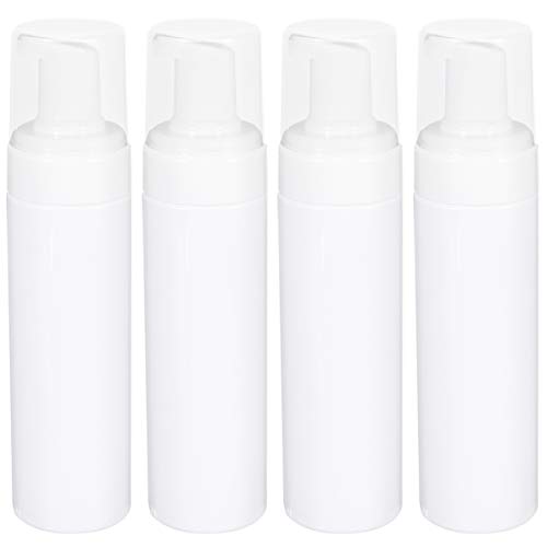 HEALLILY 4 Stücke Schaumseifenspender 150ml Leere Pumpflasche Schäumender Seifenspender Reise Kosmetikflaschen Nachfüllbare Reiseflaschen Set Shampoo Duschgel Flasche für Badezimmer Hotel Weiß von HEALLILY