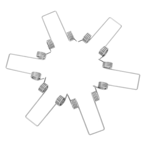 HEALLILY 6 x V-förmige Drehfedern aus Edelstahl für Mülltonnendeckel, robuste Federn für einfaches Öffnen und Schließen für vielseitige Mülltonnen-Kompatibilität HEALLILY 6 x V-förmige Drehfedern aus Edelstahl für Mülltonnendeckel, robuste Federn für einfaches Öffnen und Schließen für vielseitige Mülltonnen-Kompatibilität von HEALLILY