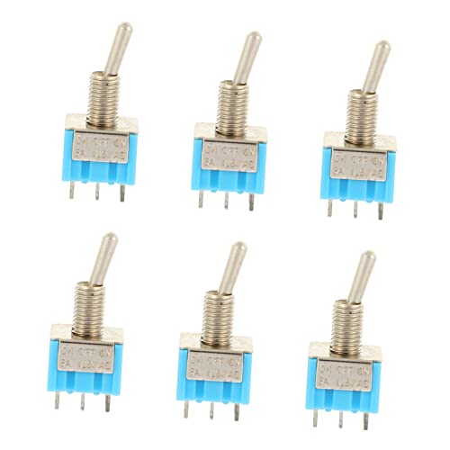 HEALLILY 6Stücke Rocker Selector Switch für Gitarre Kompakte Metall Kippschalter für Einfache Steuerung Anpassung von Elektrischen Gitarren von HEALLILY