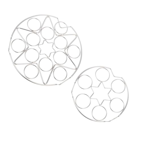 HEALLILY Eier-Dampfgarer aus Edelstahl, hitzebeständig, multifunktional, zum Einkochen von Nährstoffen, Dämpfen und einfache Reinigung, 2 Stück von HEALLILY