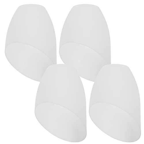HEALLILY Ersatz-Lampenschirm, Hufeisen-Lampenschirm, weiß, für mehrere Kopf-Stehlampen, Schlafzimmerlampe, 4 Stück von HEALLILY