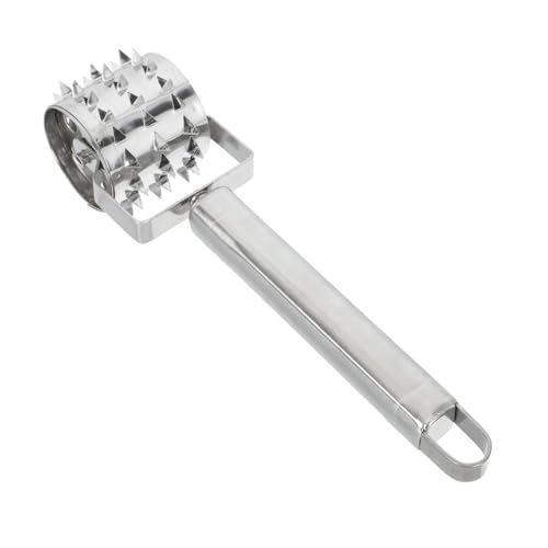 HEALLILY Fleischklopfer aus Edelstahl mit ergonomischem Griff, widerstandsfähiger Steak-Löser für effizientes Kochen und Fleischerweichung von HEALLILY