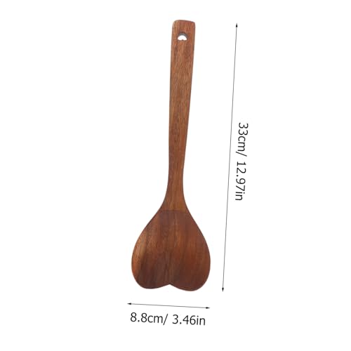 HEALLILY Herzförmiger Löffel aus Akazienholz mit langem Griff zum Kochen und Rühren, Mehrzweck-Küchenhelfer für Salate, Suppen und Buffet, glatte Oberfläche, leicht zu reinigen HEALLILY Herzförmiger Löffel aus Akazienholz mit langem Griff zum Kochen und Rühren, Mehrzweck-Küchenhelfer für Salate, Suppen und Buffet, glatte Oberfläche, leicht zu reinigen von HEALLILY
