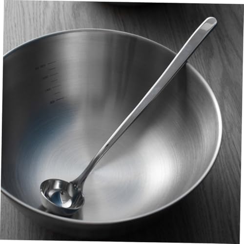HEALLILY Honiglöffel aus Edelstahl mit langem Griff, Küchenhelfer für Soßen und Gewürze, Metall-Kochwerkzeug mit einfachem Griff-Design HEALLILY Honiglöffel aus Edelstahl mit langem Griff, Küchenhelfer für Soßen und Gewürze, Metall-Kochwerkzeug mit einfachem Griff-Design von HEALLILY