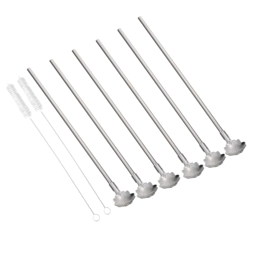 HEALLILY Kreative Strohhalmlöffel aus Edelstahl mit Rühr- und Rührfunktion für Tee, Smoothies, geeignet für Zuhause, Café, Bar, 8 Stück HEALLILY Kreative Strohhalmlöffel aus Edelstahl mit Rühr- und Rührfunktion für Tee, Smoothies, geeignet für Zuhause, Café, Bar, 8 Stück von HEALLILY