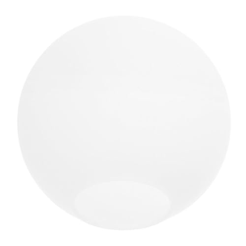 HEALLILY Milchweißer Runder Lampenschirm aus Mattiertem Glas Ø Weicher Lichtdiffusor Eleganter Ersatzschirm für Pendelleuchte Wohnzimmer und Esstisch Einfache Montage Stilvolles Design von HEALLILY