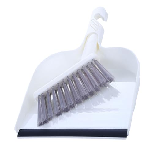 HEALLILY Mini Kehrschaufel Besen Set Tragbares Desktop Reinigungsgerät Kompaktes Staubbesen Set für Schreibtisch und Büro Leicht Sicher für Ecken und Flächen Einfach zu Lagern und von HEALLILY