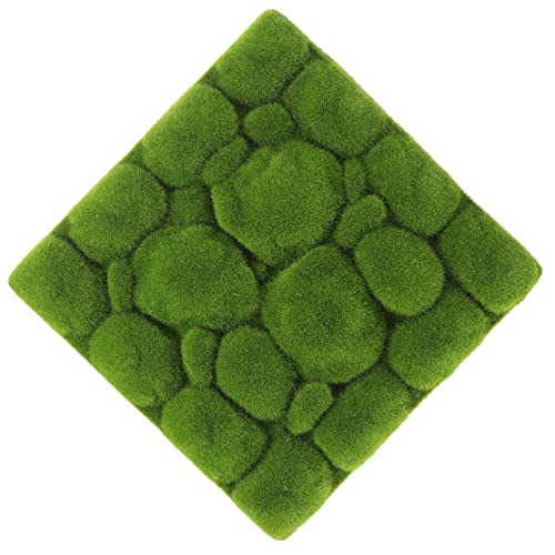 HEALLILY Moos Wanddeko Wandbild Moosmatte Lebende Mooswand Grün Deko Moos Künstliche Pflanzenbild 3D Wandplatten Paneele Wandverkleidung Künstliche Moosbild für Aquarium Wanddekoration von HEALLILY
