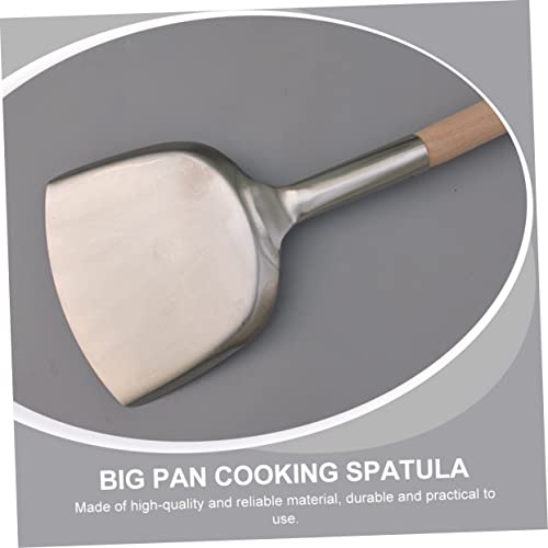 HEALLILY Pfanne für Zuhause und Restaurant, praktischer Kochwender mit glatten, abgerundeten Kanten, Küchenzubehör zum Rühren von Braten und Wok von HEALLILY