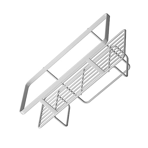 HEALLILY Praktisches Badezimmer-Spülkasten-Aufbewahrungsregal, weiß, platzsparend, über WC-Regal, Halter mit großer Kapazität und hohem Leitplanken-Design für die Organisation im Innenbereich HEALLILY Praktisches Badezimmer-Spülkasten-Aufbewahrungsregal, weiß, platzsparend, über WC-Regal, Halter mit großer Kapazität und hohem Leitplanken-Design für die Organisation im Innenbereich von HEALLILY