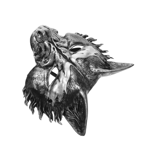 HEALLILY Realistische Halloween Wolfsmaske Halbgesicht aus Robustem Material Atmungsaktiv und Bequem für Damen und Herren Cosplay Party und Maskenball Starkes Tierkostüm mit Einzigartigem HEALLILY Realistische Halloween Wolfsmaske Halbgesicht aus Robustem Material Atmungsaktiv und Bequem für Damen und Herren Cosplay Party und Maskenball Starkes Tierkostüm mit Einzigartigem von HEALLILY