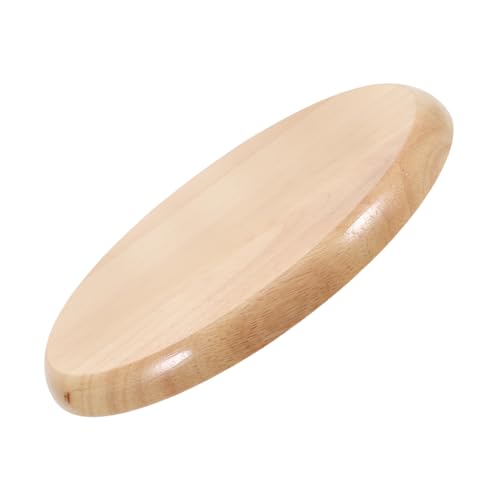 HEALLILY Runder Holzstuhl, Ersatz-Sitzhocker, Sitzteil für Küchen, Bars und Esszimmer, Durchmesser Hartholz, kratzfestes Design von HEALLILY