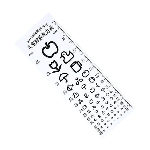 HEALLILY Sehtesttafel für Logarithmische Augendiagramm zur Sehprüfung Wasserdichtes für Zuhause mit Roten und Grünen Farbsymbolen zur Einfachen Nutzung HEALLILY Sehtesttafel für Logarithmische Augendiagramm zur Sehprüfung Wasserdichtes für Zuhause mit Roten und Grünen Farbsymbolen zur Einfachen Nutzung von HEALLILY