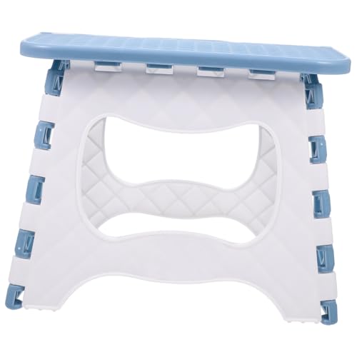 HEALLILY Tragbarer, faltbarer Tritthocker, Kunststoff, zusammenklappbar, Angelsitz, leicht, kompakt, Outdoor-Campinghocker für Erwachsene, einfach mit einer Hand zusammenklappbar, für Wandern, Grillen von HEALLILY