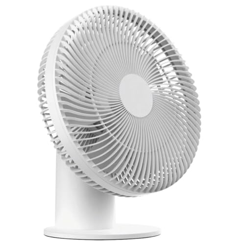 HEALLUX - Tischventilator, kabellos, wiederaufladbar, Diffusor für ätherische Öle, Weiß von HEALLUX