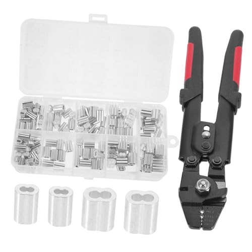 HEALSOPTHY 1 Satz Crimpzange für Edelstahlseile Fach Aluminium Ferrule Crimper mit Zubehör Robustes Crimpwerkzeug für Angel und Deckseil Anwendungen HEALSOPTHY 1 Satz Crimpzange für Edelstahlseile Fach Aluminium Ferrule Crimper mit Zubehör Robustes Crimpwerkzeug für Angel und Deckseil Anwendungen von HEALSOPTHY
