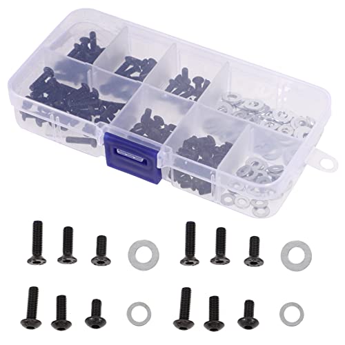 HEALSOPTHY 1 Satz Schrauben für Rc Autos Teiliges Reparaturkit mit Unterlegscheiben Rostfrei und Langlebig für Offroad Fans von HEALSOPTHY
