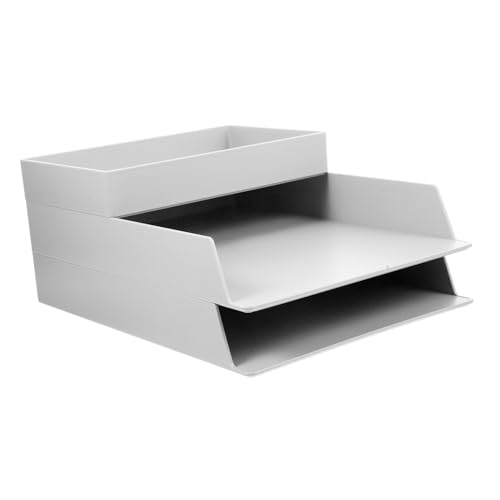 HEALSOPTHY 1 Satz Stapelkasten für Büroorganisation Teiliges Set für Dokumente Leichte Aufbewahrung Große Kapazität Design für Schreibtisch und Zuhause HEALSOPTHY 1 Satz Stapelkasten für Büroorganisation Teiliges Set für Dokumente Leichte Aufbewahrung Große Kapazität Design für Schreibtisch und Zuhause von HEALSOPTHY