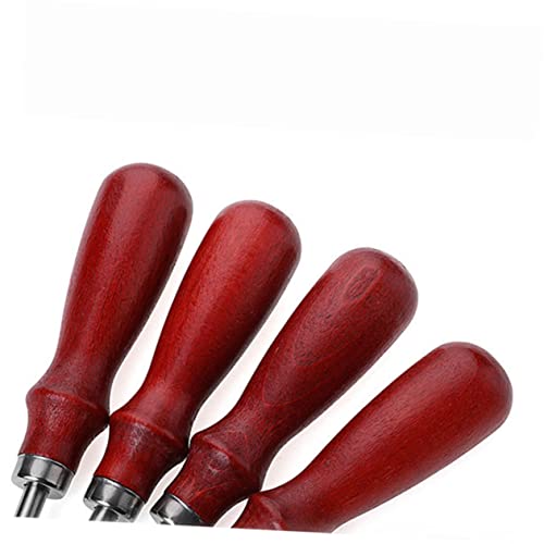 HEALSOPTHY 1 Stück DIY Lederkantenschneider Holzgriff Präzises Lederwerkzeug für Handwerk und Heimwerker Edelstahlklinge für Lederverarbeitung und Gestaltung von HEALSOPTHY