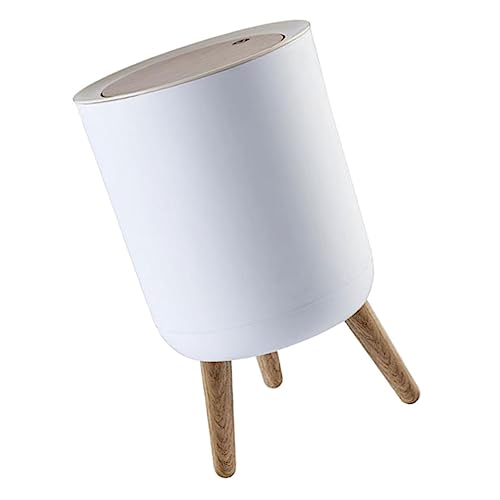 HEALSOPTHY 1 Stück Hochfüßiger Abfallbehälter mit Druckdeckel Kreativer Mülleimer Holzoptik für Küche Bad und Wohnzimmer Geruchsneutral und Leicht zu Reinigen HEALSOPTHY 1 Stück Hochfüßiger Abfallbehälter mit Druckdeckel Kreativer Mülleimer Holzoptik für Küche Bad und Wohnzimmer Geruchsneutral und Leicht zu Reinigen von HEALSOPTHY