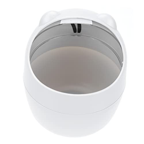 HEALSOPTHY 1 Stück Mini Mülleimer mit Deckel Niedlicher Tier Abfallbehälter für Schreibtisch Büro Multifunktionale Aufbewahrungsbox für Studenten Kleine Räume von HEALSOPTHY