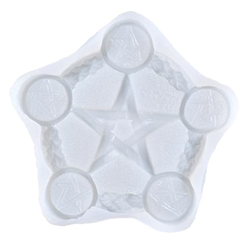 HEALSOPTHY 1 Stück Silikonform Wahrsageschale Form Kerze-Tablett-Form Pentagramm-Kerzenhalter-Form Wahrsagetafel Form ritual ritauls Kerze-Stick-Form Gießschale für Kerzenhalter Kieselgel HEALSOPTHY 1 Stück Silikonform Wahrsageschale Form Kerze-Tablett-Form Pentagramm-Kerzenhalter-Form Wahrsagetafel Form ritual ritauls Kerze-Stick-Form Gießschale für Kerzenhalter Kieselgel von HEALSOPTHY