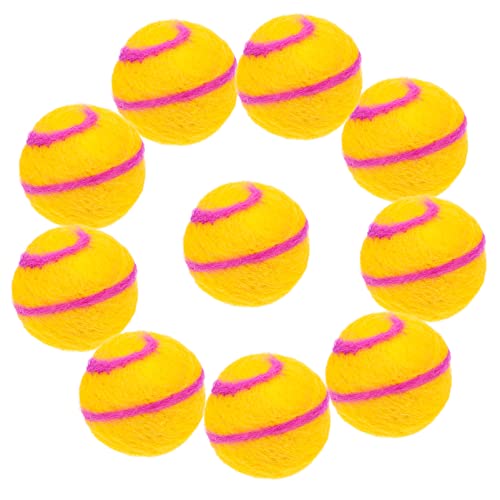 HEALSOPTHY 10 Stück DIY Filzkugeln Handgemachte Dekorationen für Kleidung und Festlichkeiten für Bastelprojekte Weihnachtsbaum und Raumdekoration von HEALSOPTHY