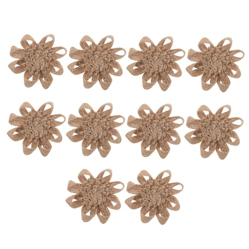 HEALSOPTHY 10 Stück Handgefertigte Bastelblumen aus Natur-burlap Hautfreundliche Retro Braut-haaraccessoires für Frauen Komfortable Party Hochzeitsdekoration Weiche Atmungsaktive HEALSOPTHY 10 Stück Handgefertigte Bastelblumen aus Natur-burlap Hautfreundliche Retro Braut-haaraccessoires für Frauen Komfortable Party Hochzeitsdekoration Weiche Atmungsaktive von HEALSOPTHY