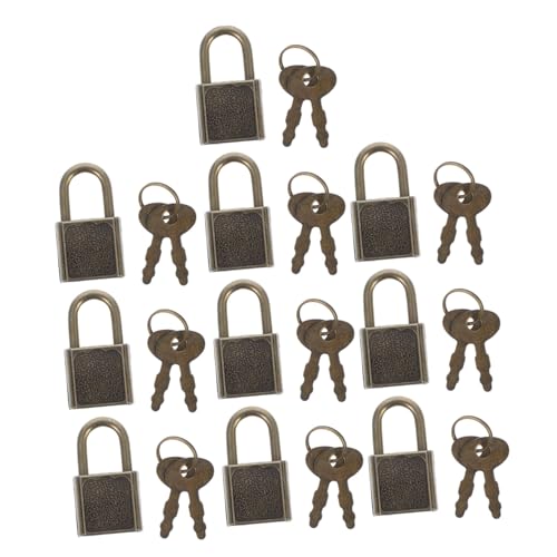 HEALSOPTHY 10 Stück Mini Vorhängeschloss Pack Sicherheits aus Zinklegierung für Koffer Schmuckboxen Tagebücher und Tragbar und Zuverlässig für Vielseitige Anwendungen HEALSOPTHY 10 Stück Mini Vorhängeschloss Pack Sicherheits aus Zinklegierung für Koffer Schmuckboxen Tagebücher und Tragbar und Zuverlässig für Vielseitige Anwendungen von HEALSOPTHY