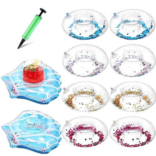 HEALSOPTHY 10 Stück Teiliges Aufblasbare Getränkehalter für Pool und Strand Mit Luftpumpe Hochdichtem für Sommerpartys Schwimmend Dekoration für Beach und Poolfeiern Zufällige Farbe HEALSOPTHY 10 Stück Teiliges Aufblasbare Getränkehalter für Pool und Strand Mit Luftpumpe Hochdichtem für Sommerpartys Schwimmend Dekoration für Beach und Poolfeiern Zufällige Farbe von HEALSOPTHY
